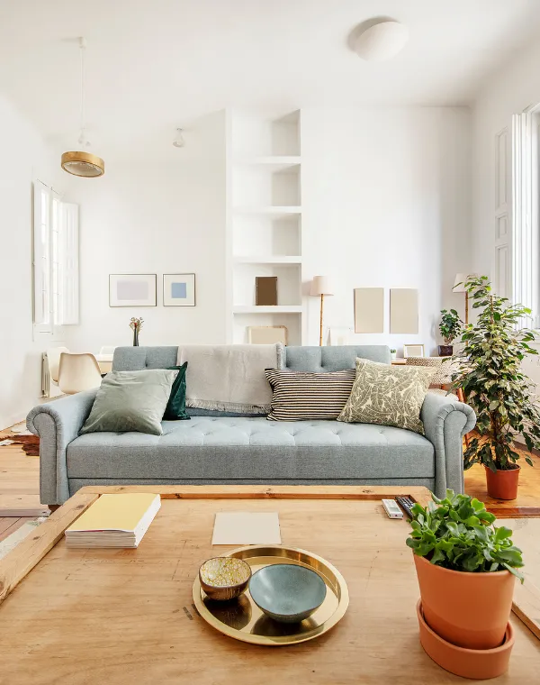 Modern home remodeling project in Los Angeles featuring bright open living room by Dream Remodel LA
