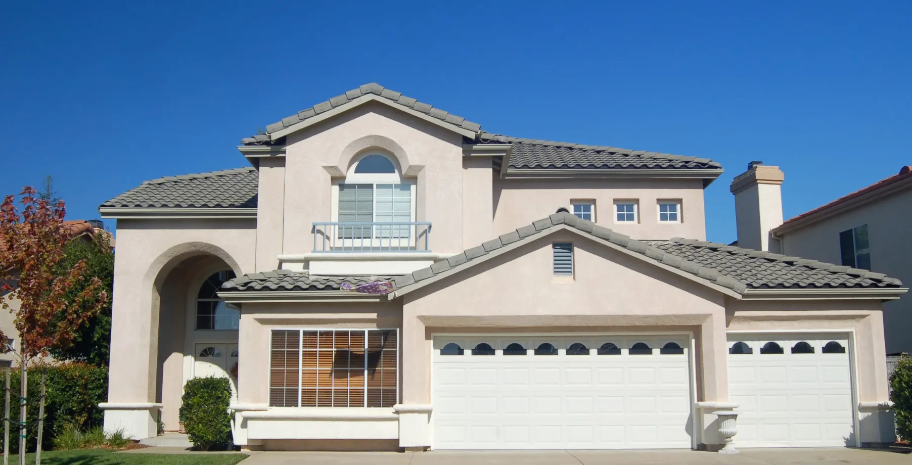 Fully restored Los Angeles home after fire damage rebuild with repaired structure and modern exterior finish