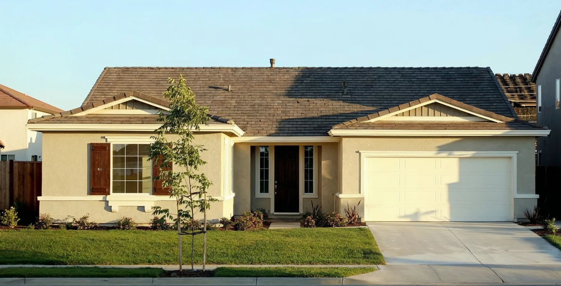 Small single-story home in Los Angeles before room addition and expansion project
